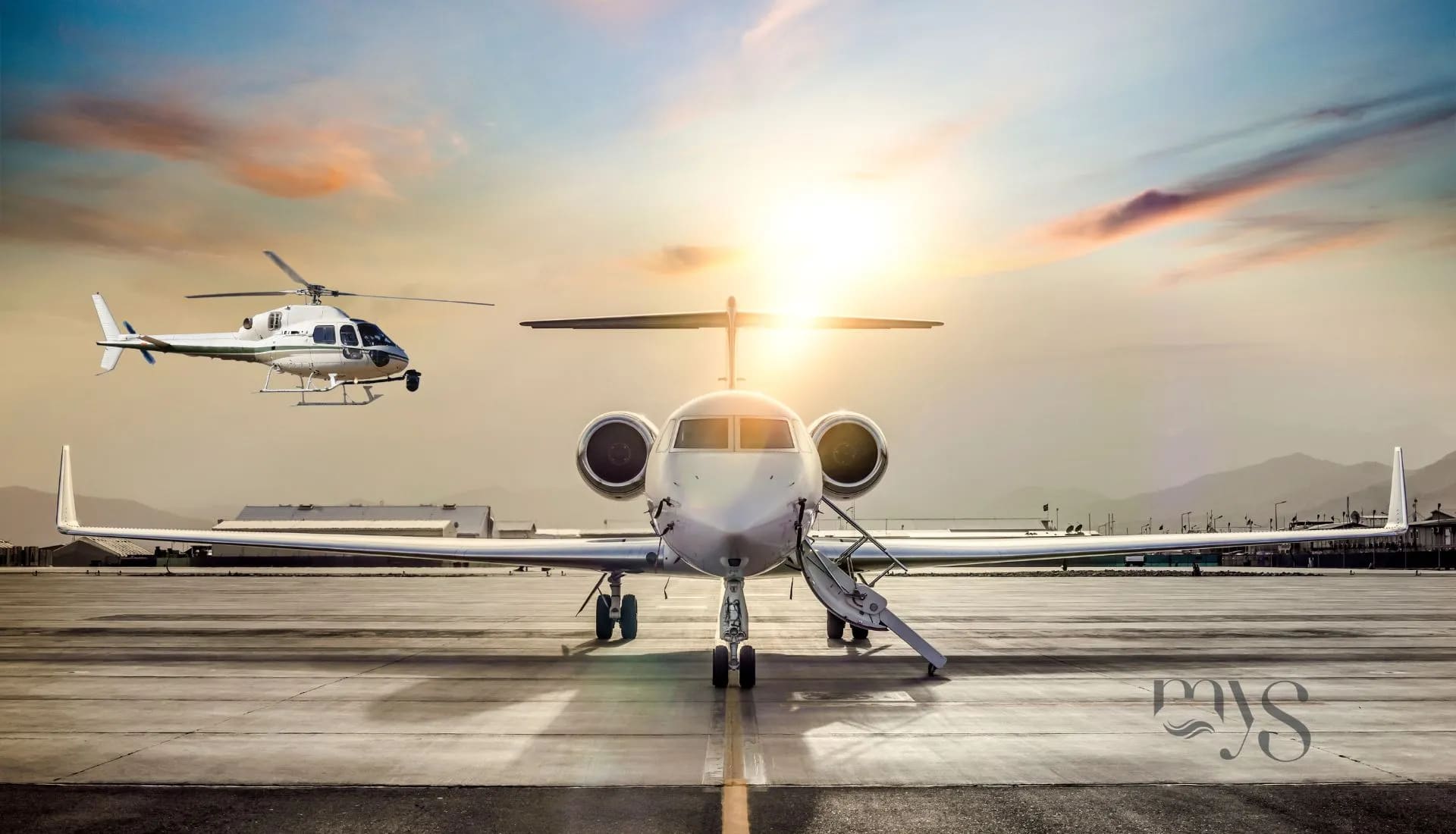 Private jet & helicopter